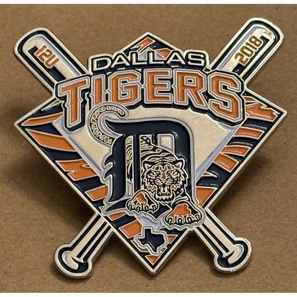 Dallas Tigers Texas 2018 12U Softball Memorabilia Girl Women Lapel Trading Pin